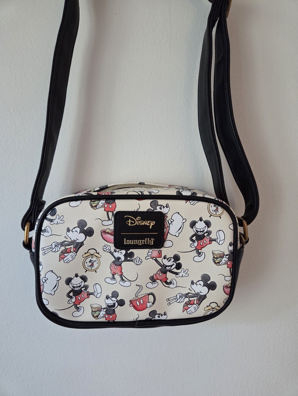 Disney Loungefly Mini Crossbody Mickey Mouse Pose Print